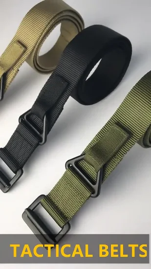 Cintura stile militare personalizzato regolabile OEM ODM resistente da combattimento Cinture tattiche stile militare in nylon elastico per esterno