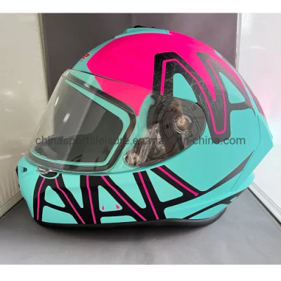 Casco moto integrale in ABS di nuovo design con certificazione ECE 22.06